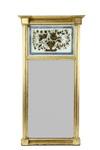 Appraisal: FEDERAL MIRROR - Circa - gilt frame two panel mirror