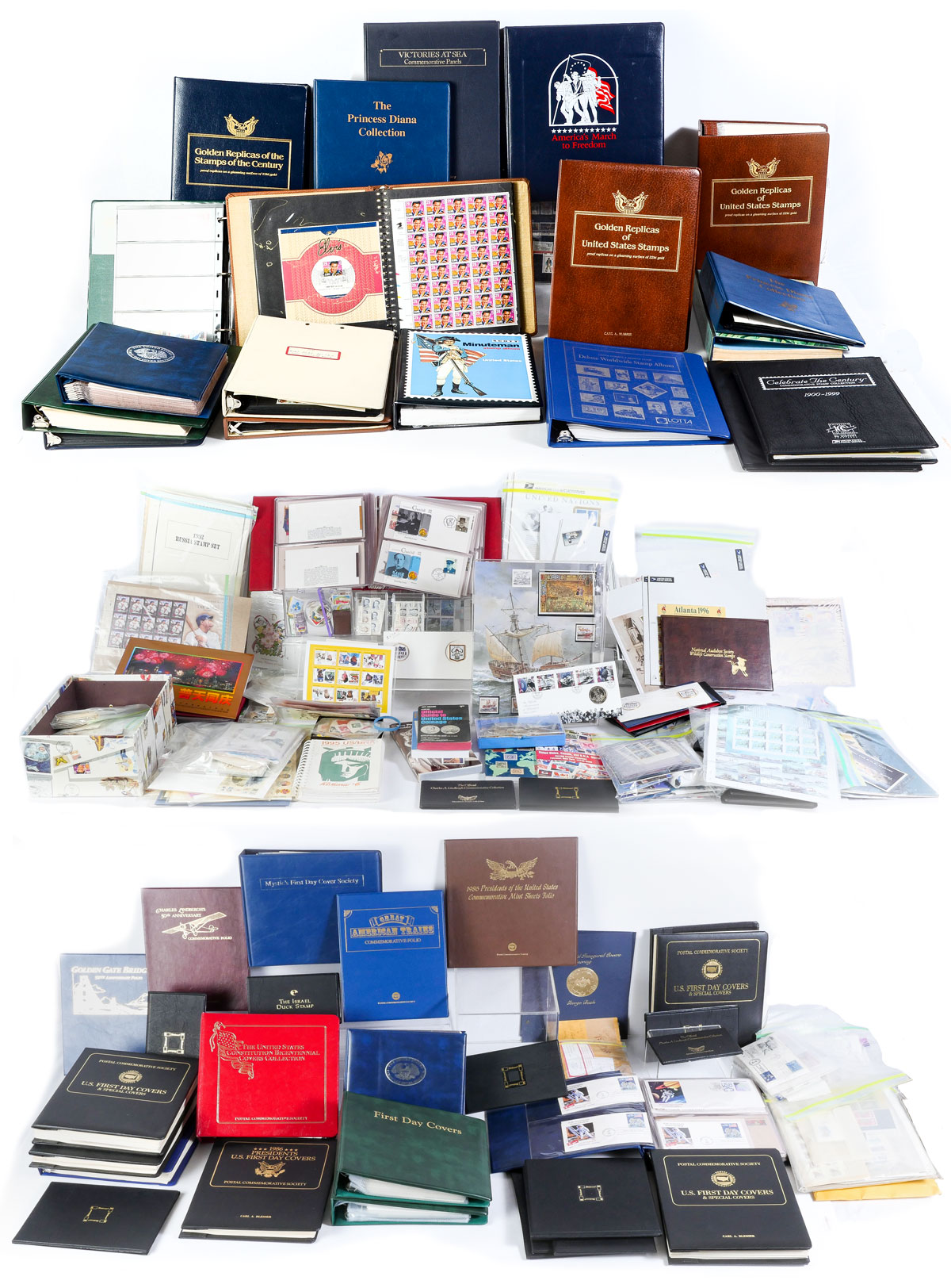 Appraisal: MASSIVE COLLECTION OF STAMPS A massive well organized collection of