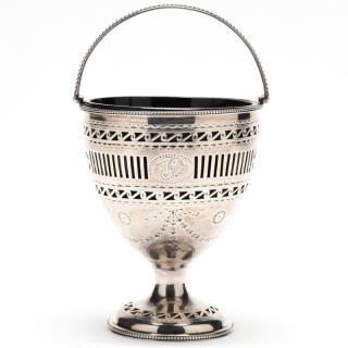 Appraisal: A George III Silver Sugar Basket mark of Robert Hennell