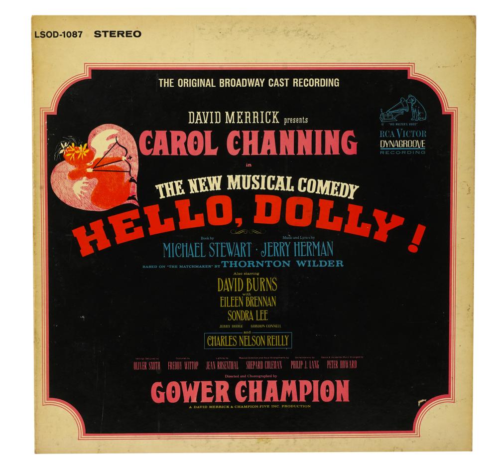 Appraisal: CAROL CHANNING 'HELLO DOLLY ' RECORD ALBUM JACKETRCA Victor LSOD-