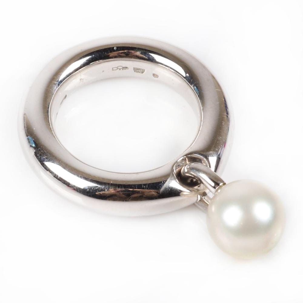 Appraisal: MIKIMOTO COUTURE DESIGNER K WHITE GOLD MM AKOYA PEARL HEAVY