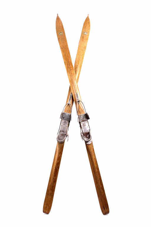 Appraisal: Northland Laminated Hickory Skis c - For your consideration is