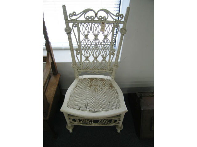 Appraisal: Haywood Wakefield Wicker Side Chair circa