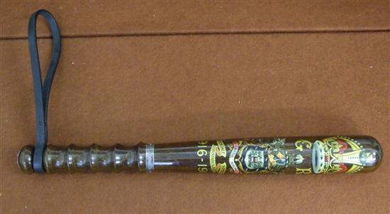 Appraisal: Ceremonial or presentation wooden truncheon for the Rochdale Special Constabulary