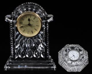 Appraisal: WATERFORD CRYSTAL CLOCKS PIECES WATERFORD CRYSTAL CLOCKS PIECES H -