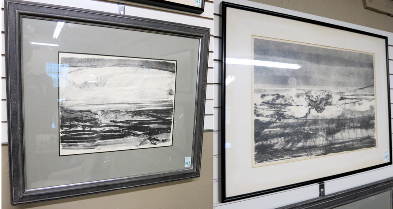 Appraisal: JOHN HENRY ROCK TWO LITHOGRAPHS Oregon - Titled Cloud Banks