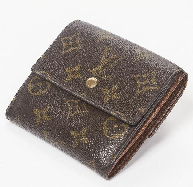 Appraisal: Louis Vuitton Elise wallet in monogram coated canvas with brass