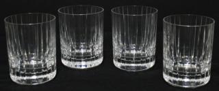 Appraisal: Baccarat Incised Lead Crystal Whiskey Glasses The undersides of each