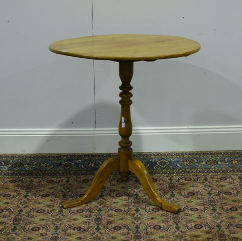 Appraisal: A late th century Swedish pine and cherrywood occasional table