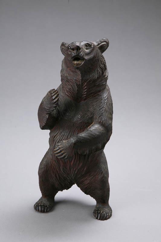 Appraisal: CARVED WOOD BEAR Probably Black Forest h