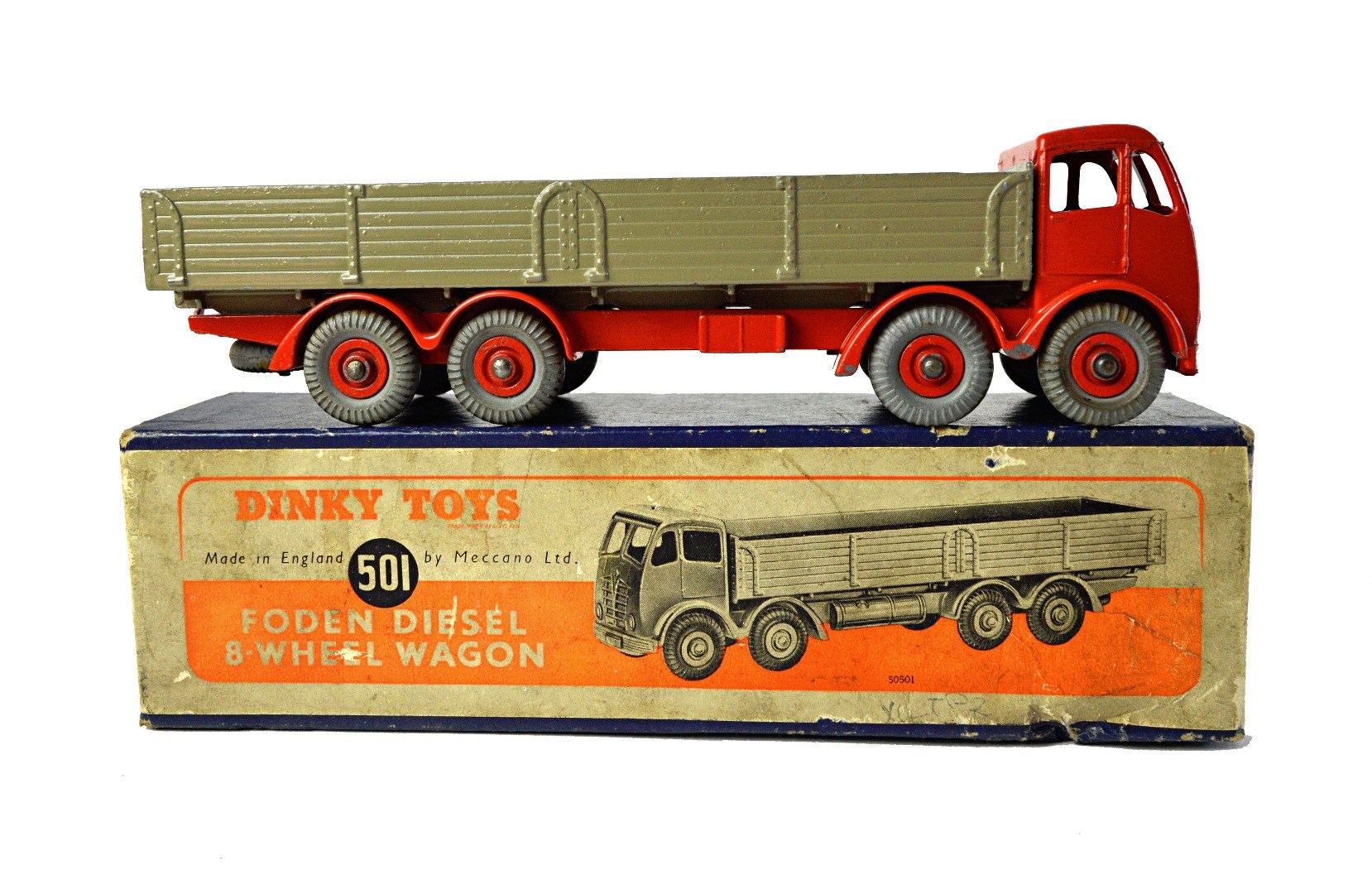 Appraisal: A Dinky Foden diesel eight wheel wagon boxed Illustrated