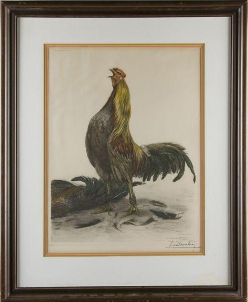 Appraisal: Leon Danchin Fr - Victory print in colors signed along