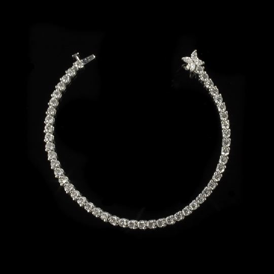 Appraisal: Good Tiffany and Company Platinum and Diamond Tennis Bracelet composed