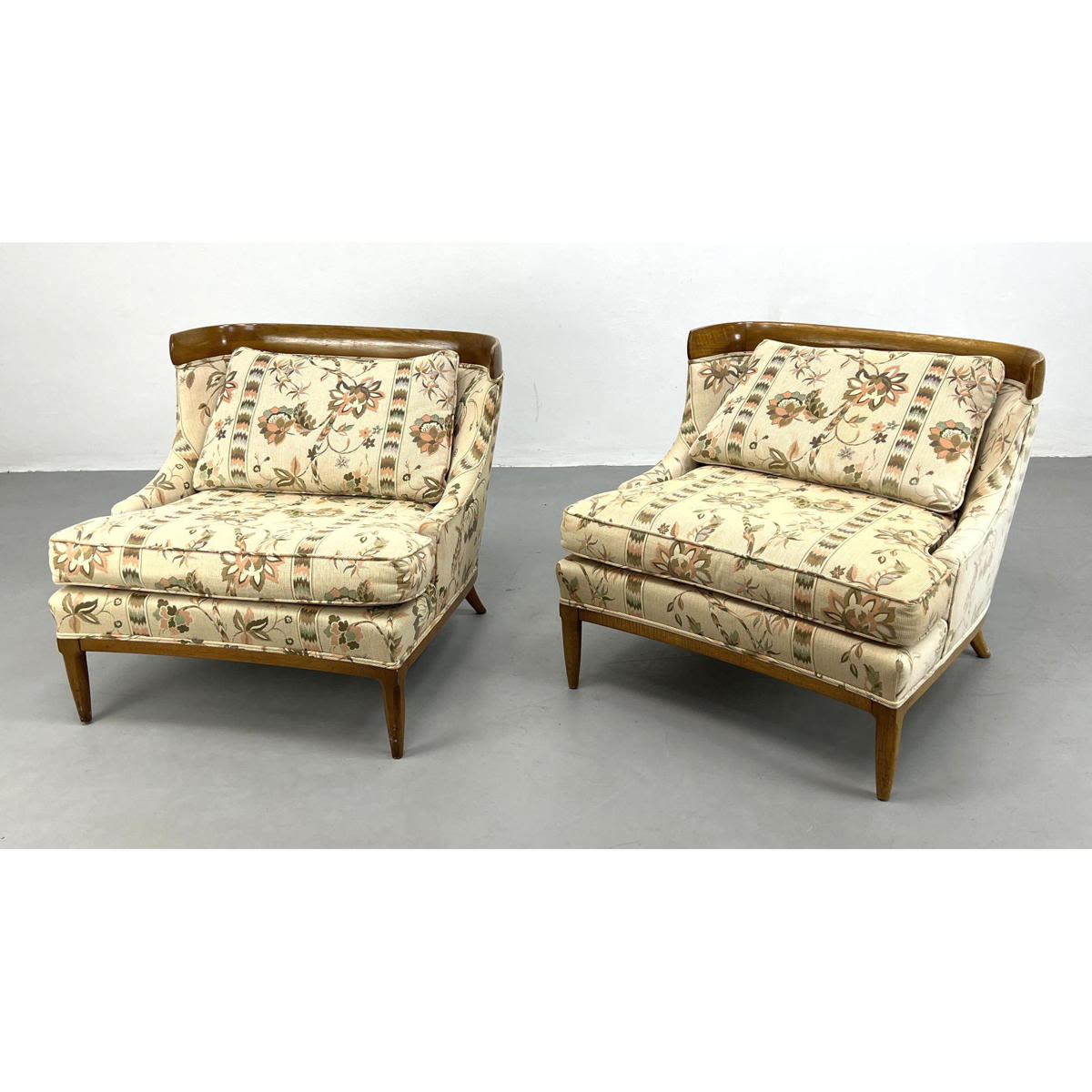 Appraisal: Pair TOMLINSON Sophisticate Lounge Chairs Mid Century Modern Lounge Chairs