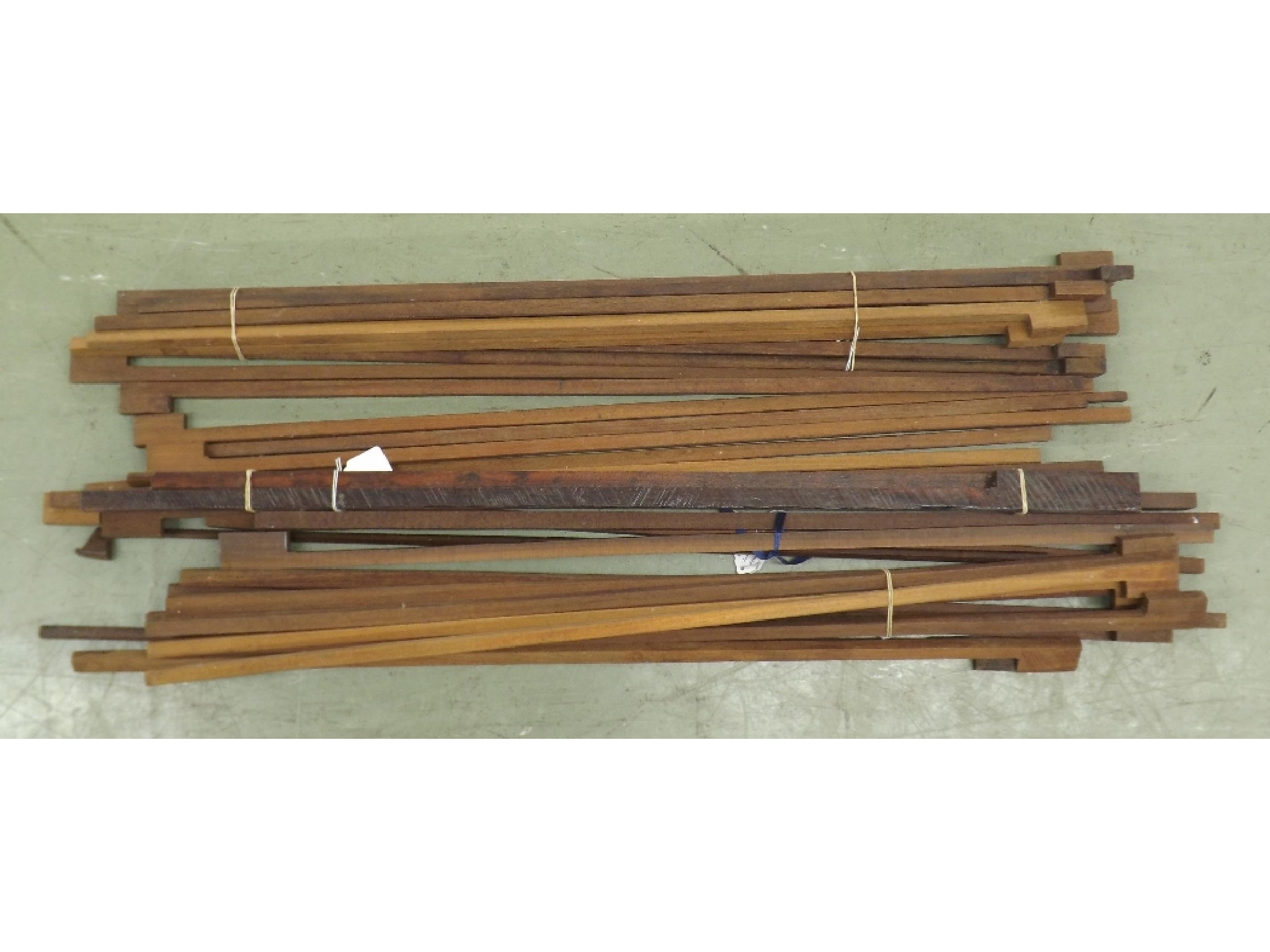 Appraisal: Large quantity of good pernambuco bow blanks over thirty Most