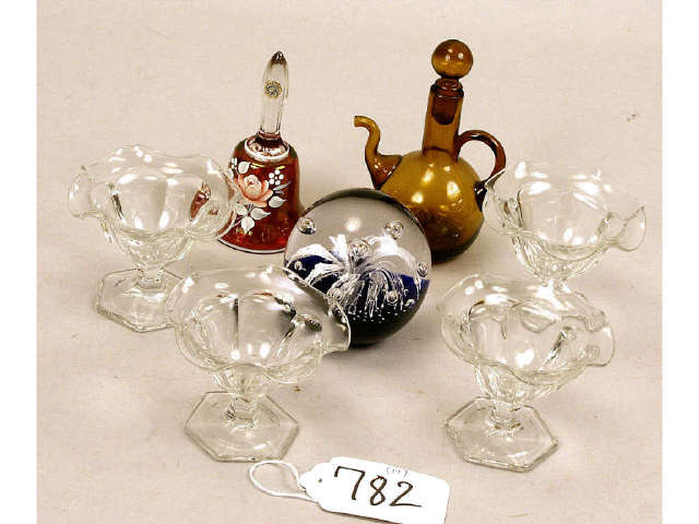 Appraisal: Nice collection of footed sherbets in the Colonial pattern by