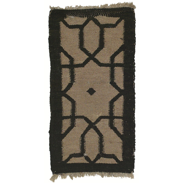 Appraisal: Gustav Stickley Drugget rug Honeycomb pattern in oatmeal and green