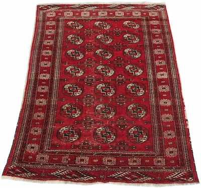 Appraisal: An Estate Persian Turkoman Bokhara Rug Tekke Tribe Apprx '-