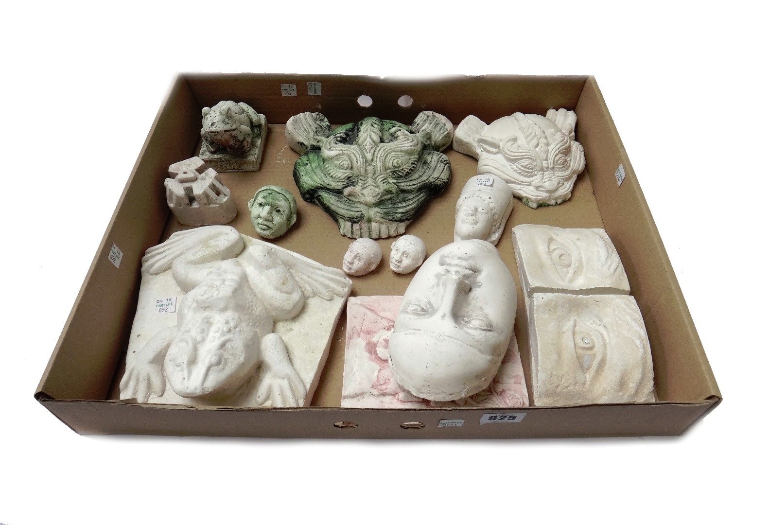 Appraisal: Attributed to Eduardo Paolozzi - twelve plaster sculptures including a