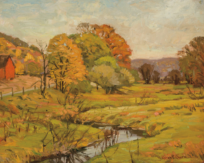 Appraisal: ROBERT EMMET OWEN American - Down by the Creek oil