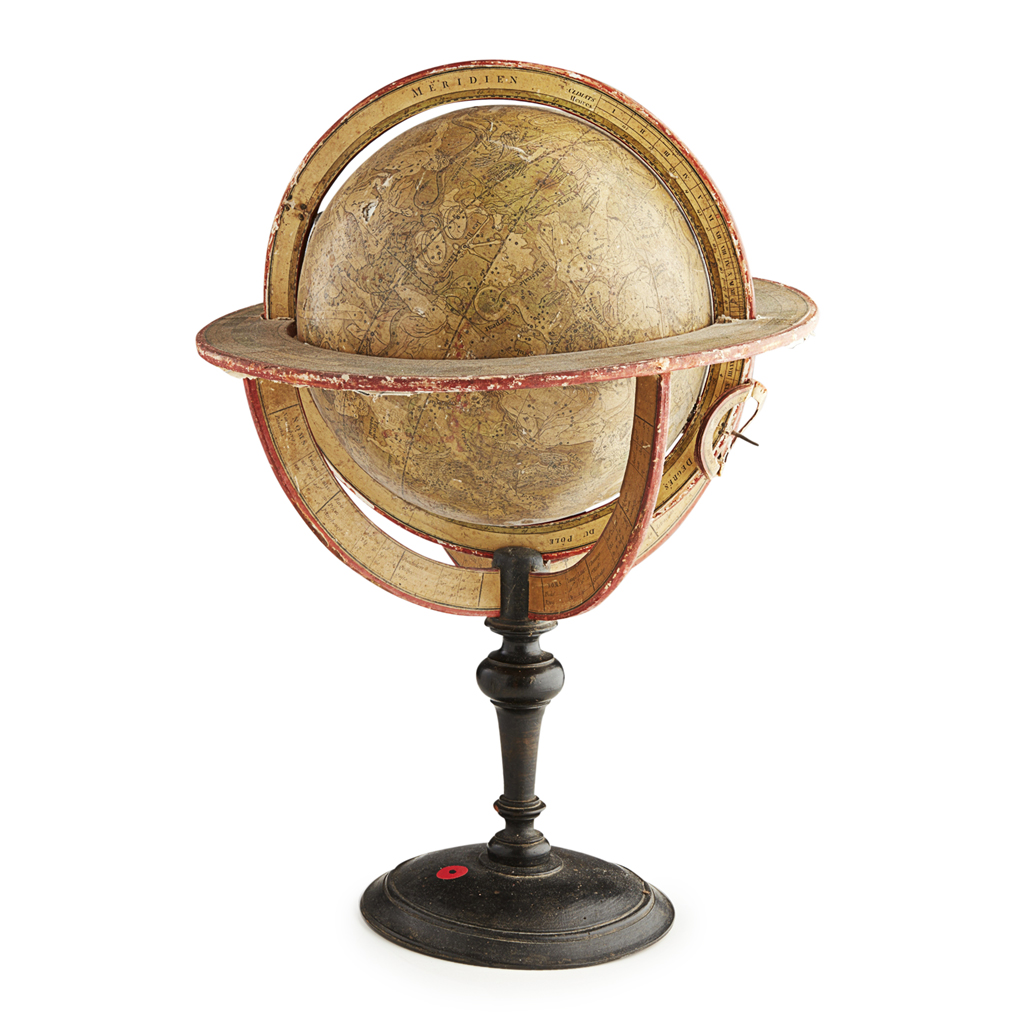 Appraisal: FRENCH CELESTIAL GLOBE IN THE MANNER OF CHARLES-FRANCOIS DELAMARCHE TH