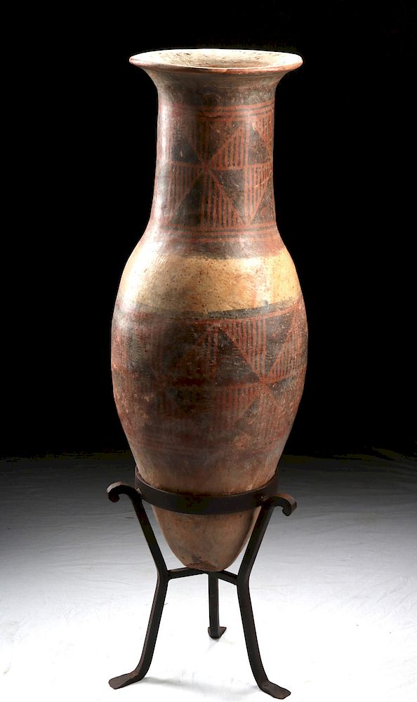 Appraisal: Narino Polychrome Bullet Amphora ex-Vic Damone Originally Listed At Pre-Columbian