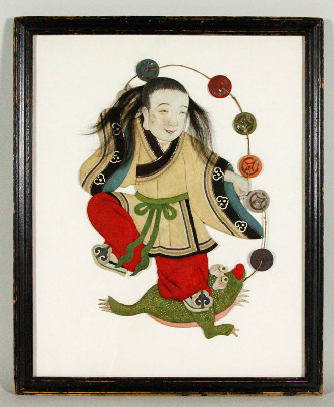 Appraisal: - Chinese Painting on Silk Painting China of Liu Hai