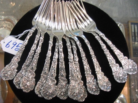 Appraisal: A SET OF GORHAM VERSAILLES STERLING SILVER FORKS introduced in