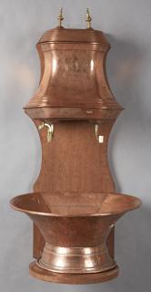 Appraisal: French Copper Lavabo late th c consisting of a covered