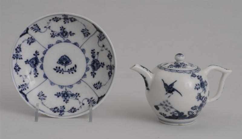 Appraisal: MEISSEN BLUE AND WHITE MINIATURE TEAPOT AND COVER Circa together