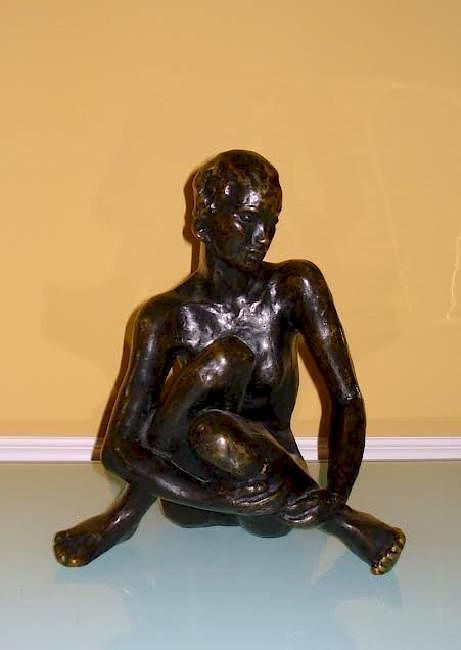 Appraisal: GERMAN GEORG KOLBE BRONZE NUDE SCULPTURE GERMAN GEORG KOLBE BRONZE