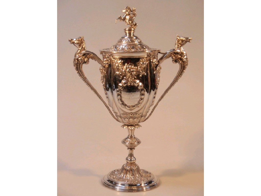 Appraisal: The Rufford Hunt Cup A fine Victorian silver trophy cup