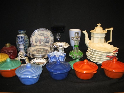 Appraisal: LOT OF MISC CERAMIC GLASS ITEMS