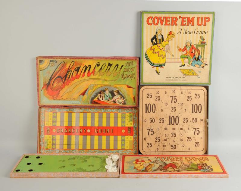 Appraisal: Lot Of Early Board Games With Original Boxes Parker Brothers