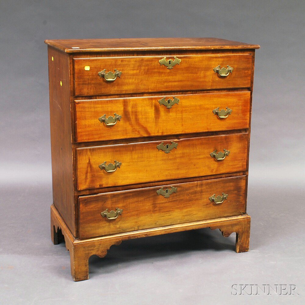 Appraisal: Chippendale Maple Chest of Drawers New England th th century