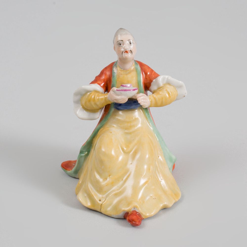 Appraisal: Kloster Veilsdorf Porcelain Miniature Figure of a Chinaman Unmarked in