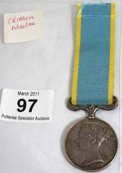 Appraisal: Rare Victorian Crimea Medal Unnamed