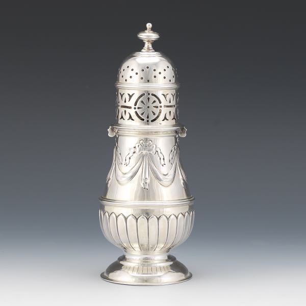 Appraisal: STERLING SILVER SUGAR CASTER BY WILLIAM HUTTON SONS Sterling sugar