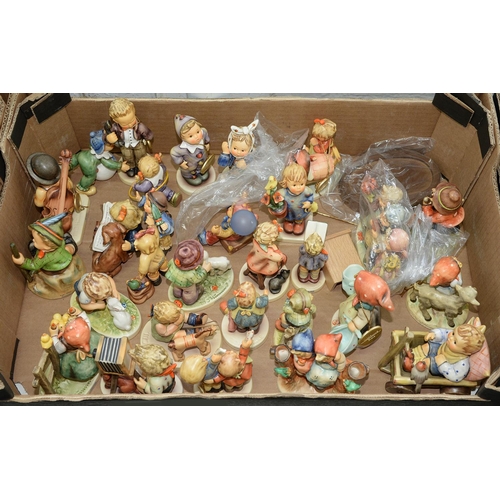 Appraisal: A collection of Goebel pottery figures and groups of children