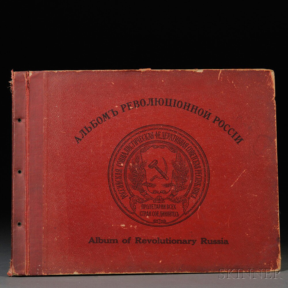 Appraisal: Album of Revolutionary Russia New York Russian Socialist Federation Oblong