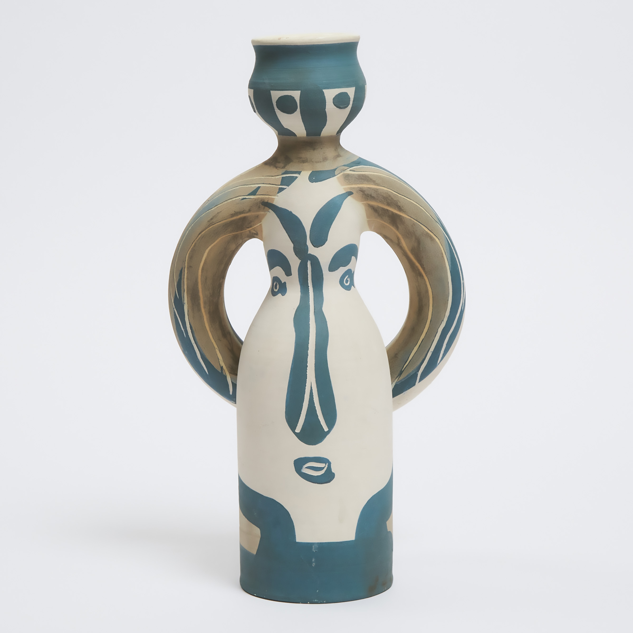 Appraisal: Lampe Femme' Pablo Picasso - Ceramic Vase c height in