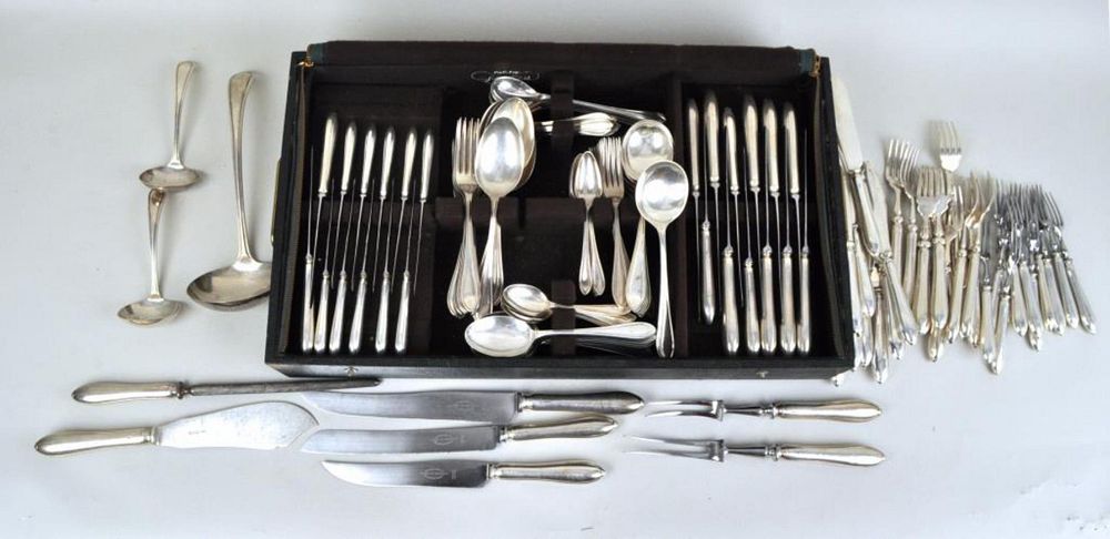 Appraisal: Viners English Sterling Flatware Service comprising dinner forks luncheon forks