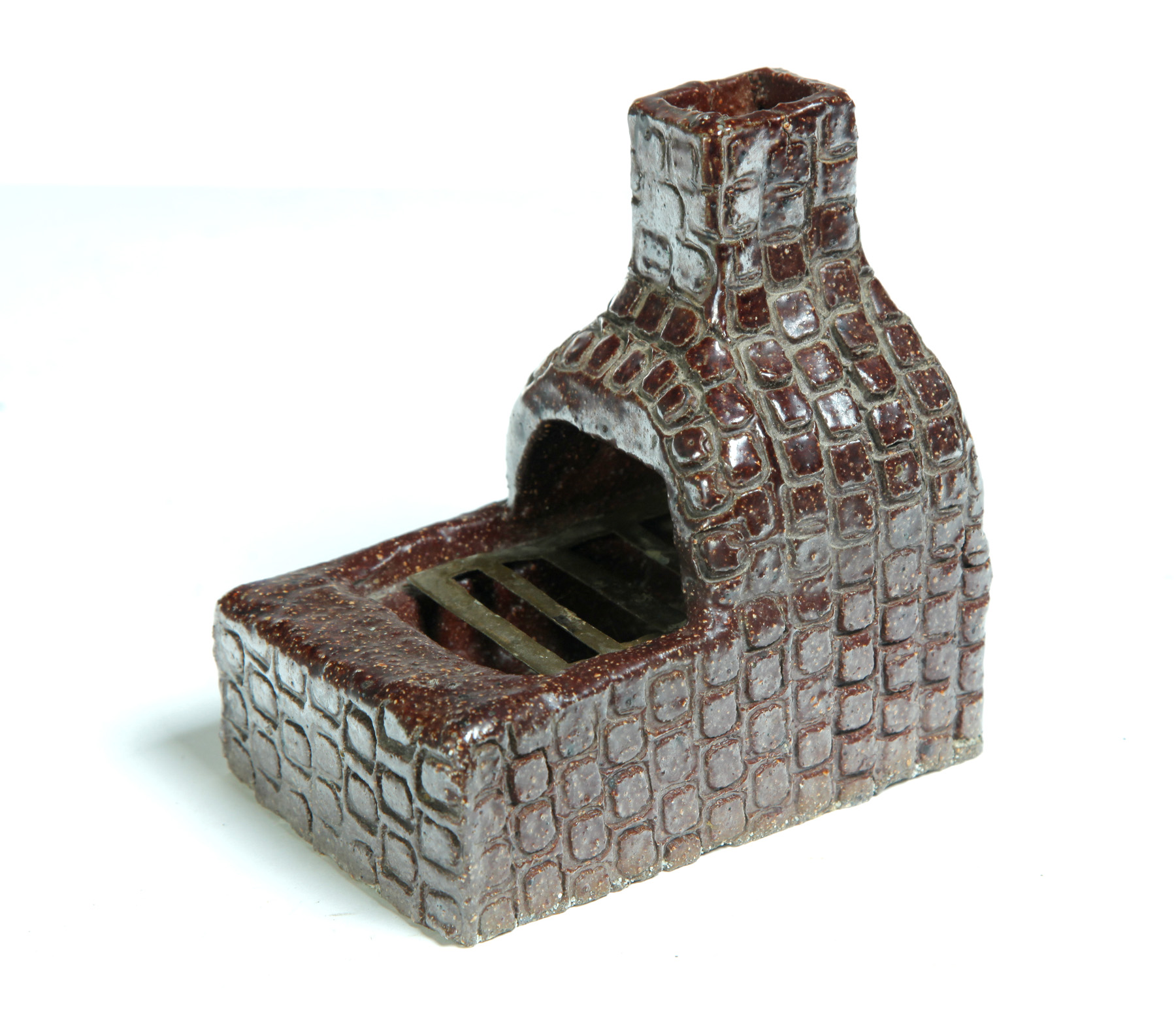 Appraisal: OHIO SEWERTILE ASHTRAY Twentieth century Small sized chimney shape with