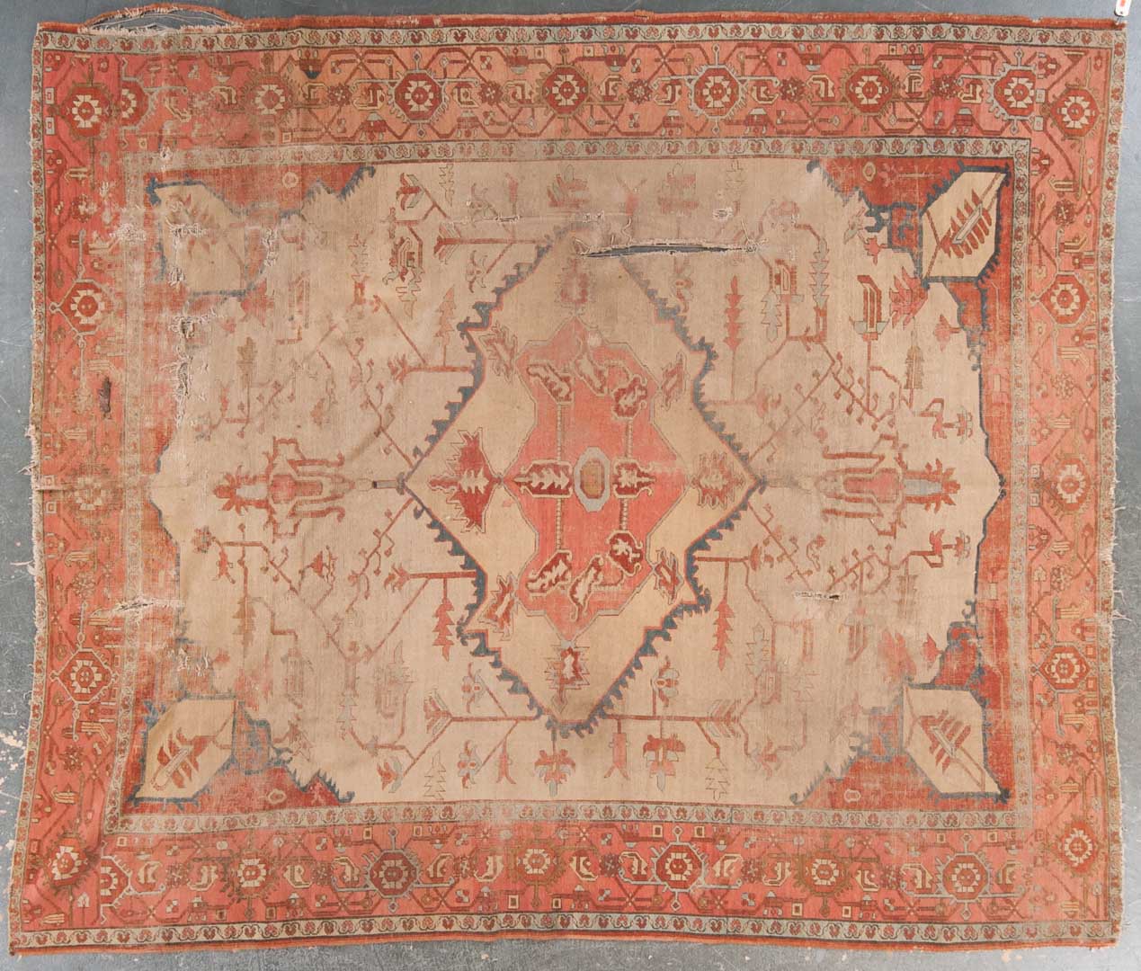 Appraisal: Antique Serapi carpet approx x Persia circa