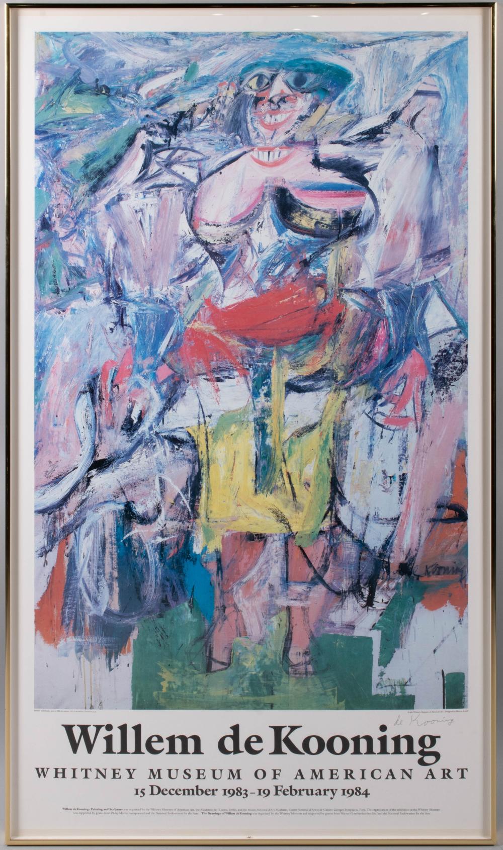 Appraisal: AFTER WILLEM DE KOONING AMERICAN DUTCH - WHITNEY MUSEUM OF