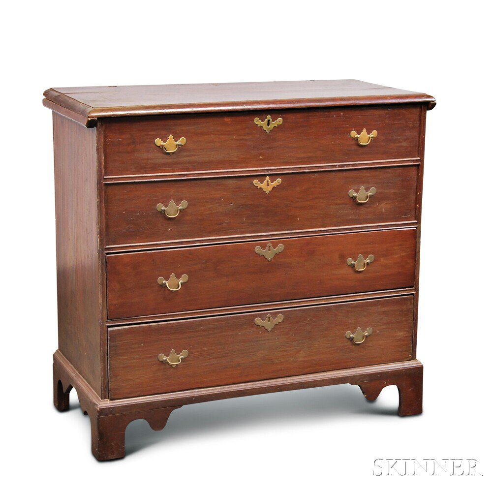 Appraisal: Chippendale Pine Two-drawer Blanket Chest America late th century the