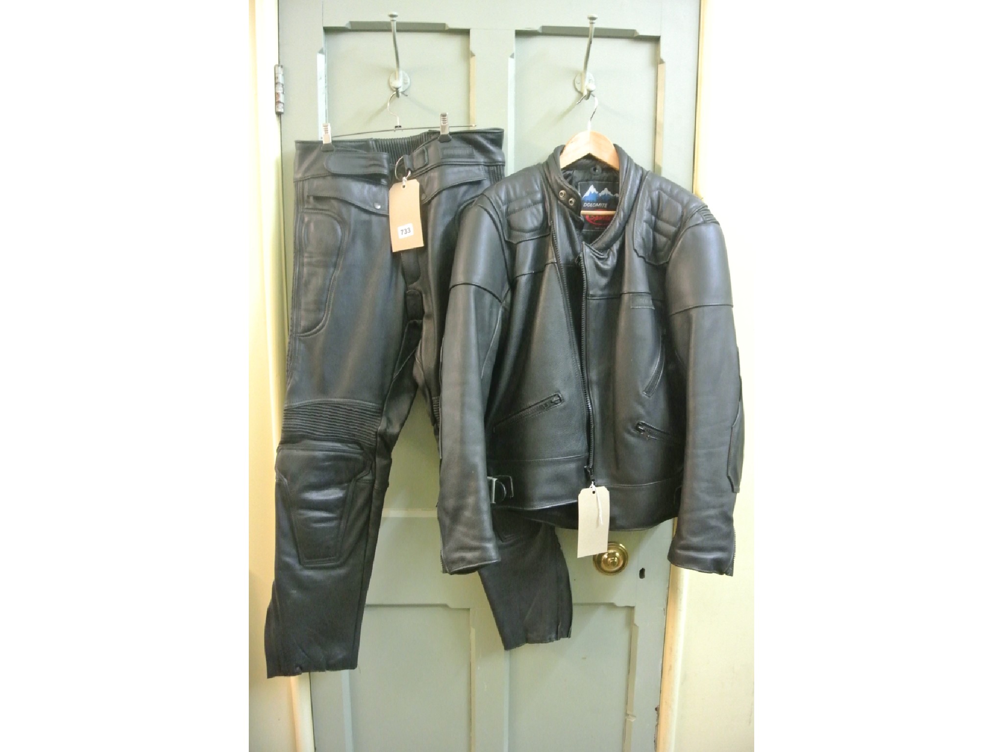 Appraisal: A pair of Triumph motorcycle trousers UK size