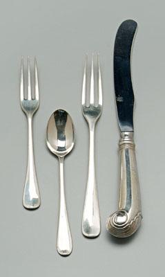 Appraisal: Stieff Williamsburg sterling flatware pieces Queen Anne two similar Williamsburg