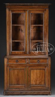 Appraisal: LOUIS PHILLIPE PINE STEPBACK BOOKCASE Third quarter th century France