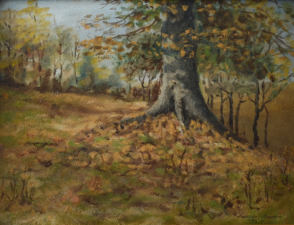 Appraisal: MANKER Franklyn American th Century Autumnal Landscape Oil Board ''